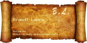 Brandl Laura névjegykártya